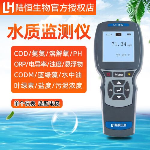 陆恒便携式水质在线监测仪cod氨氮检测仪溶解氧电导率悬浮物浊度 【LH-T600/仅仪表】电极额外加